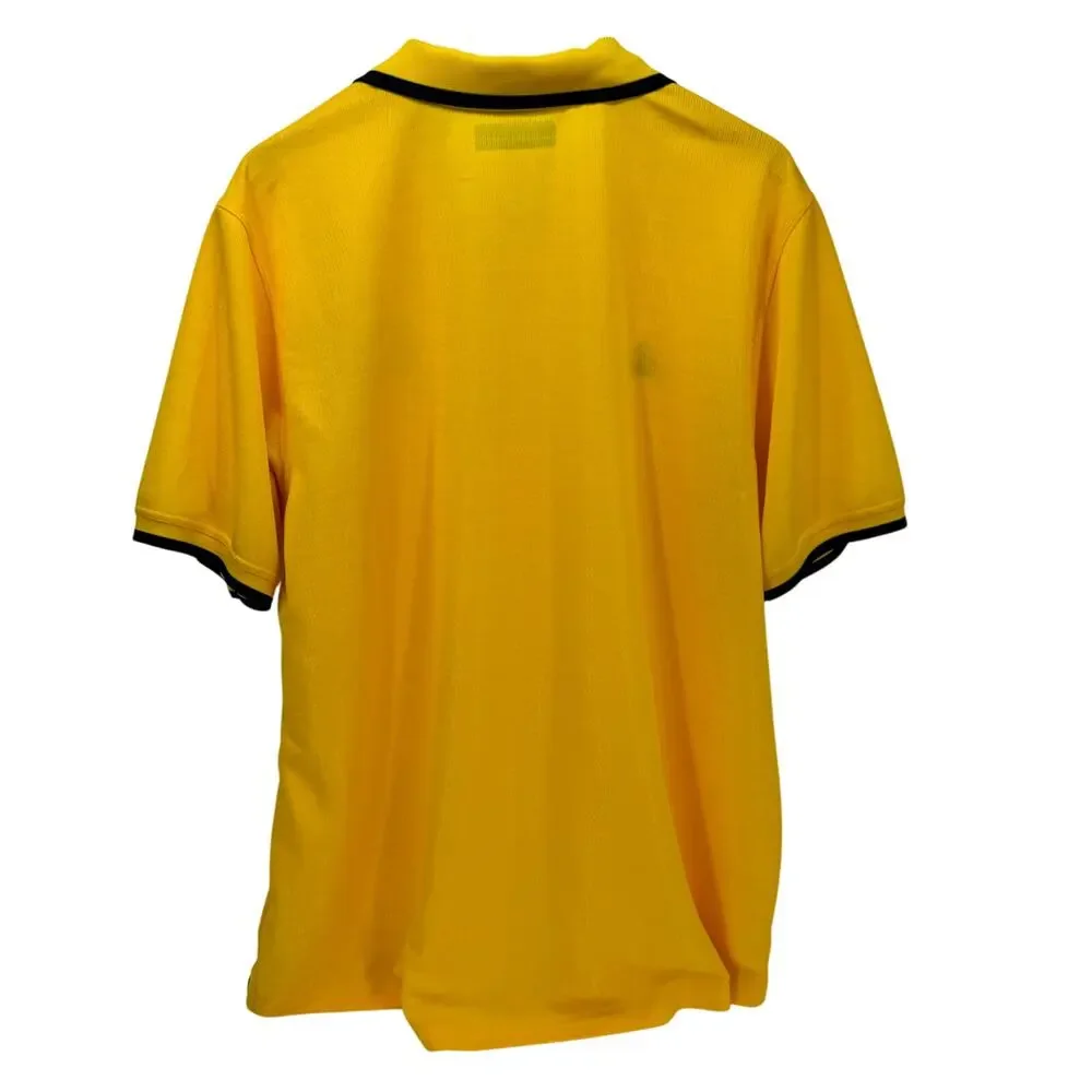 Michigan‎ Wolverines Polo Shirt Mens 2XL XXL Yellow Blue adidas Climalite